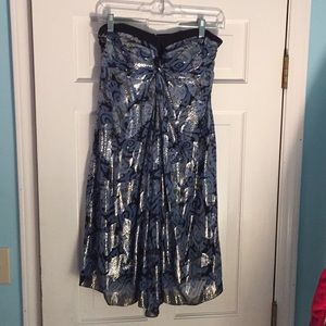 Nicole Miller Collection strapless cocktail dress